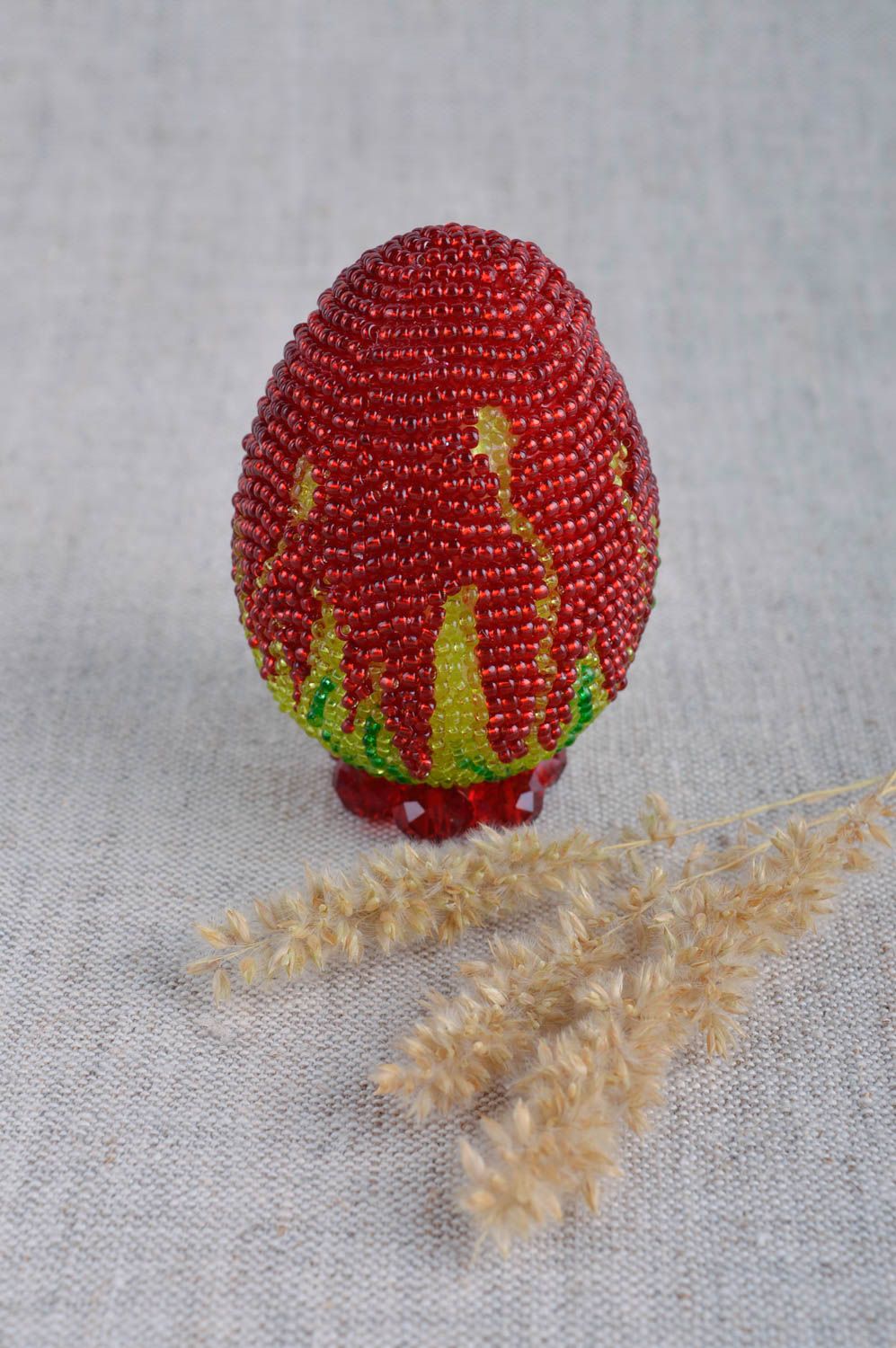 Huevo original hecho a mano elemento decorativo regalo para Pascua foto 2