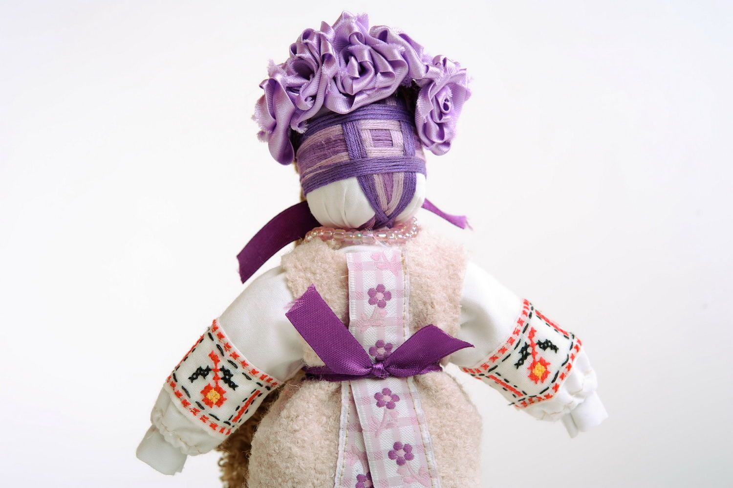 Lilac fabric doll photo 1