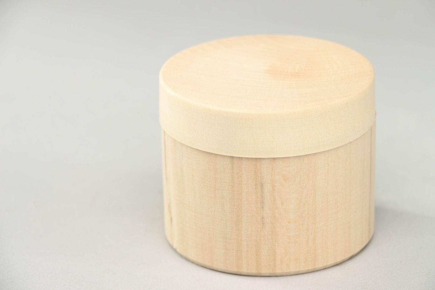 Runde Schatulle aus Holz für Decoupage foto 1