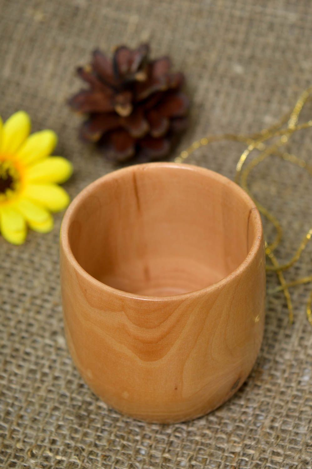 Vaso de madera artesanal utensilio de cocina menaje del hogar vajilla moderna foto 1