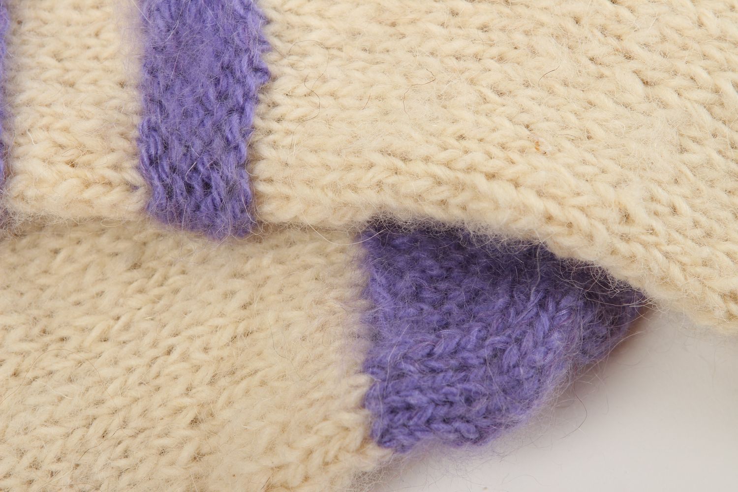 Chaussettes hautes fait main Vêtements femme chaudes Chaussettes de laine photo 4