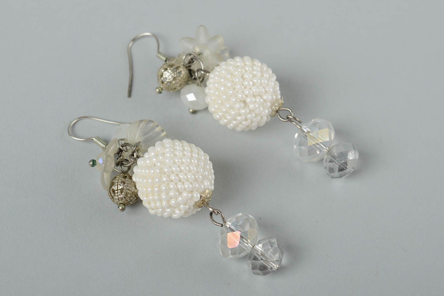 Modeschmuck Ohrringe handmade Geschenk für Frauen schöner Glasperlen Schmuck foto 4