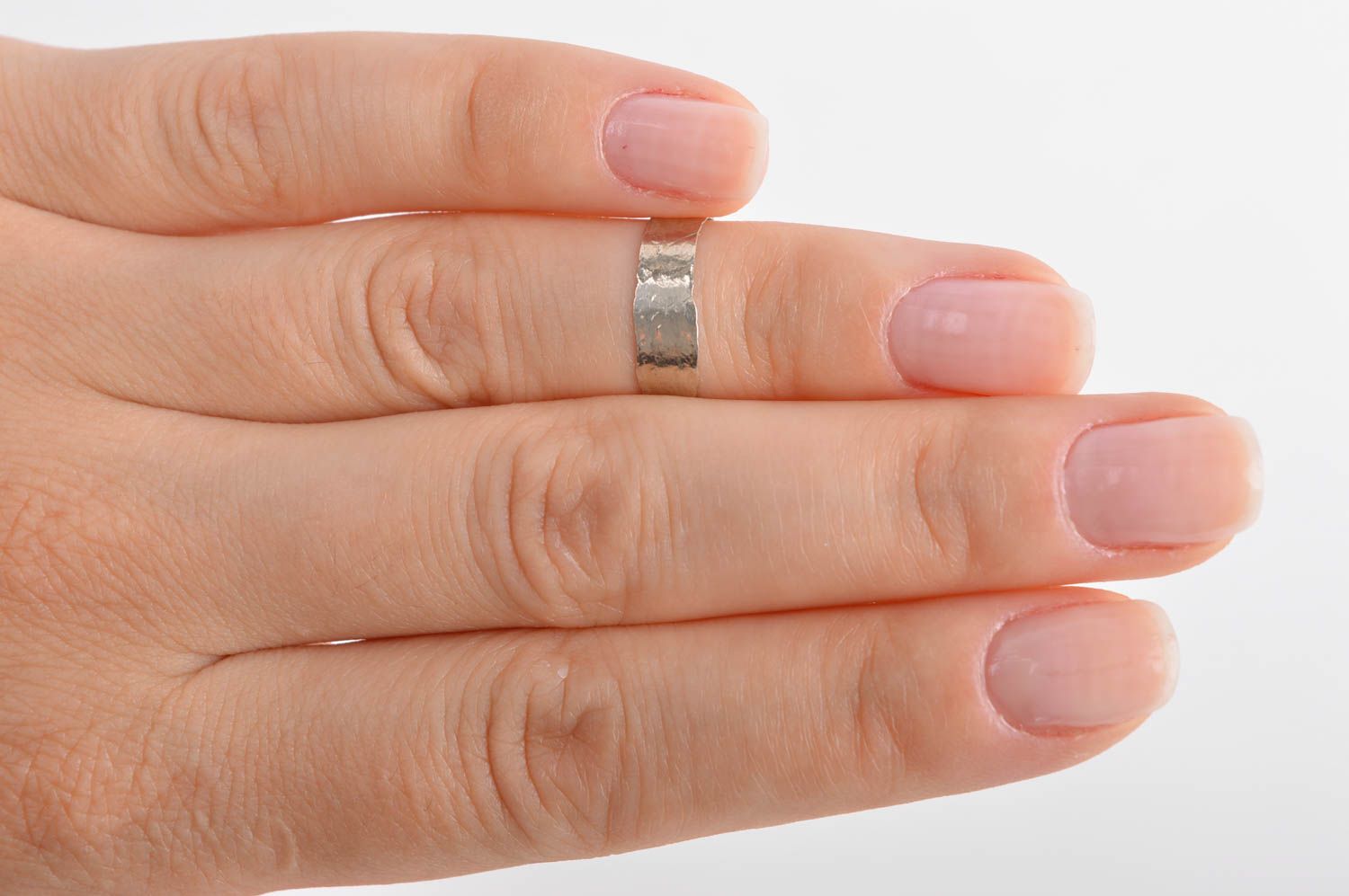Стильное кольцо хэнд мэйд украшение из мельхиора женское кольцо стильное фото 5