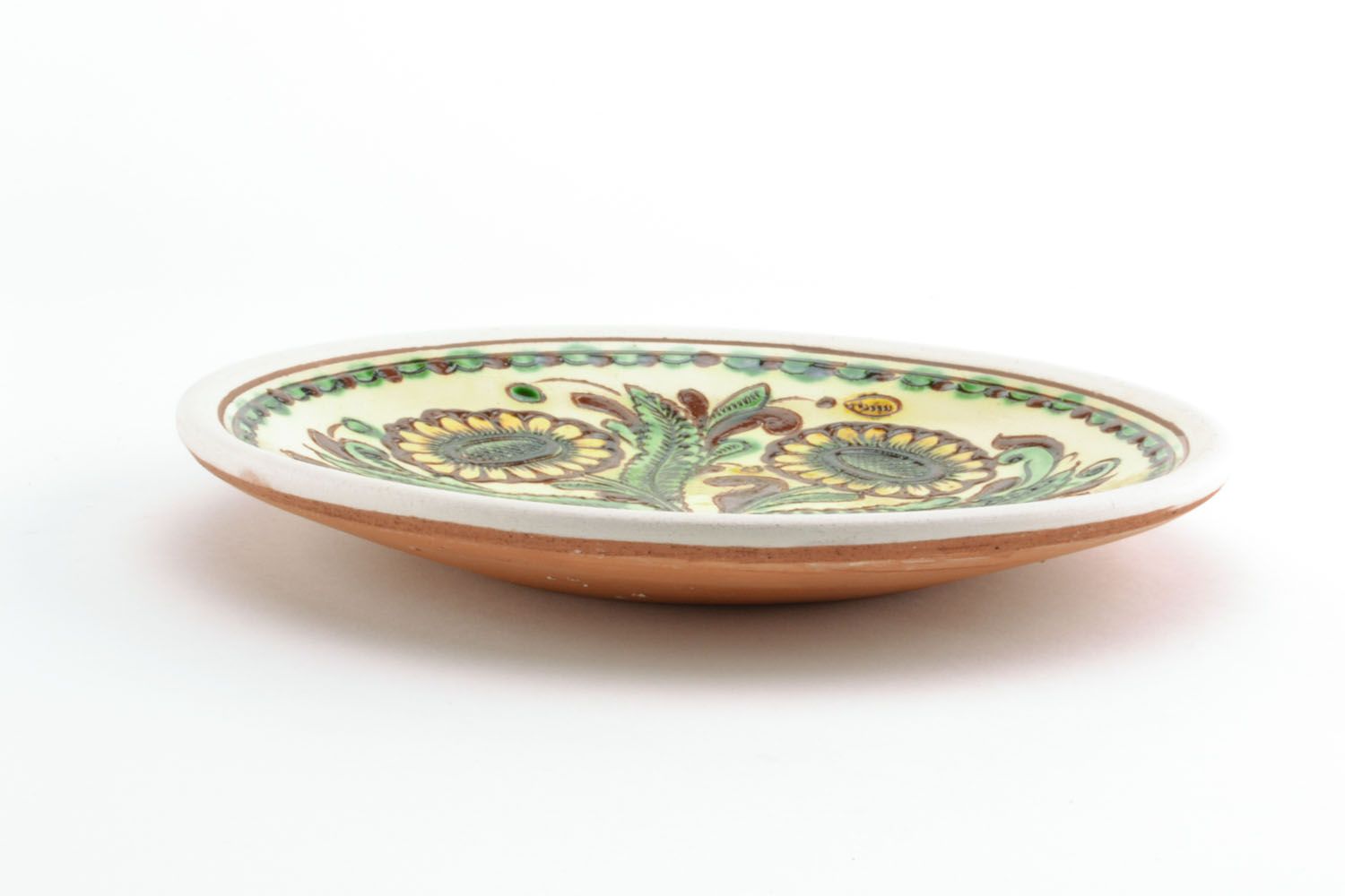 Настенная тарелка с гуцульской росписью фото 5