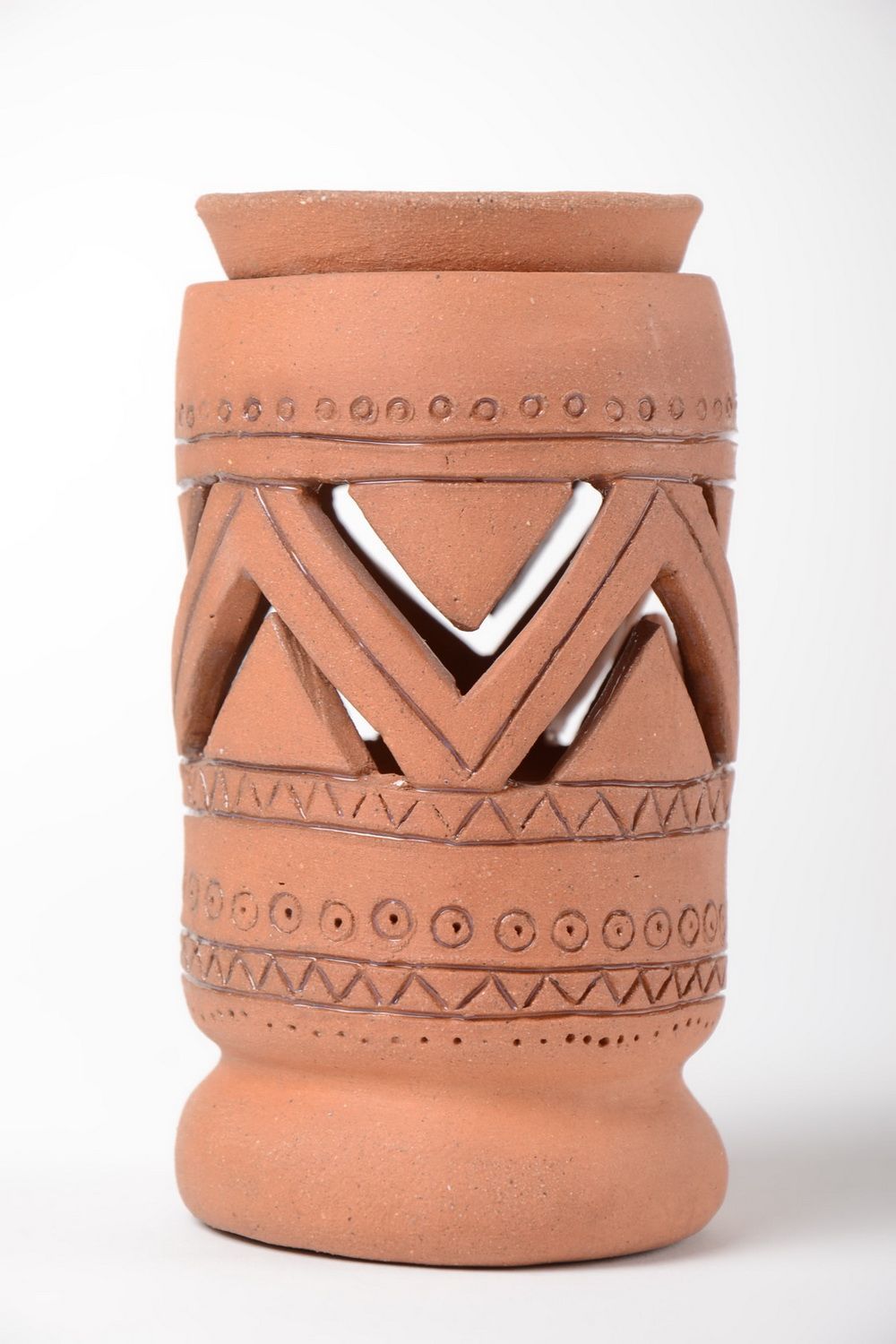 Schöne stilvolle Designer Duftlampe aus Ton Teelicht Kerzenhalter handmade foto 2