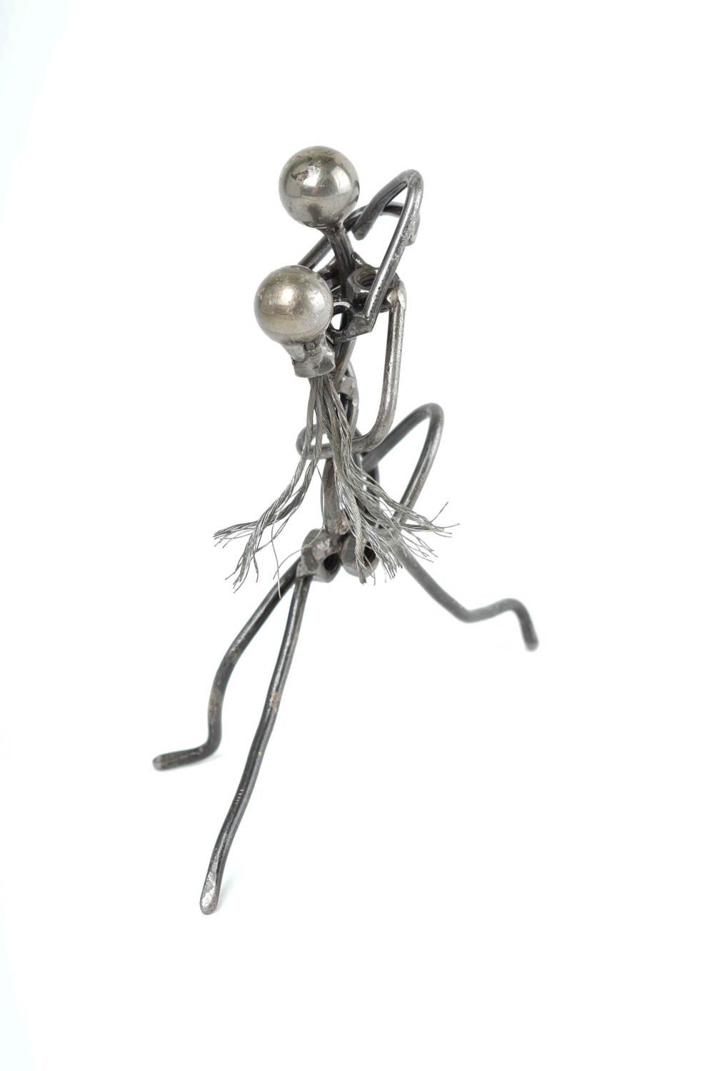 Figur aus Metall handmade Deko Dekoration für Tisch Deko Idee Haus Tanzende foto 5