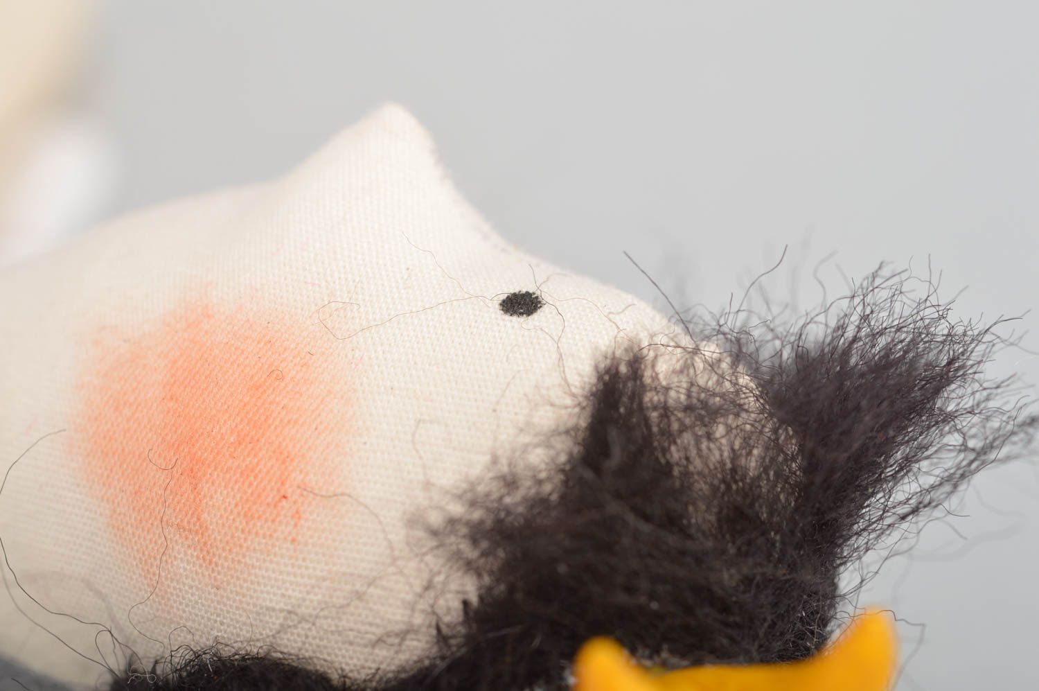 Poupée molle en tissu de coton faite main originale pour enfant Fée aux ailes photo 4