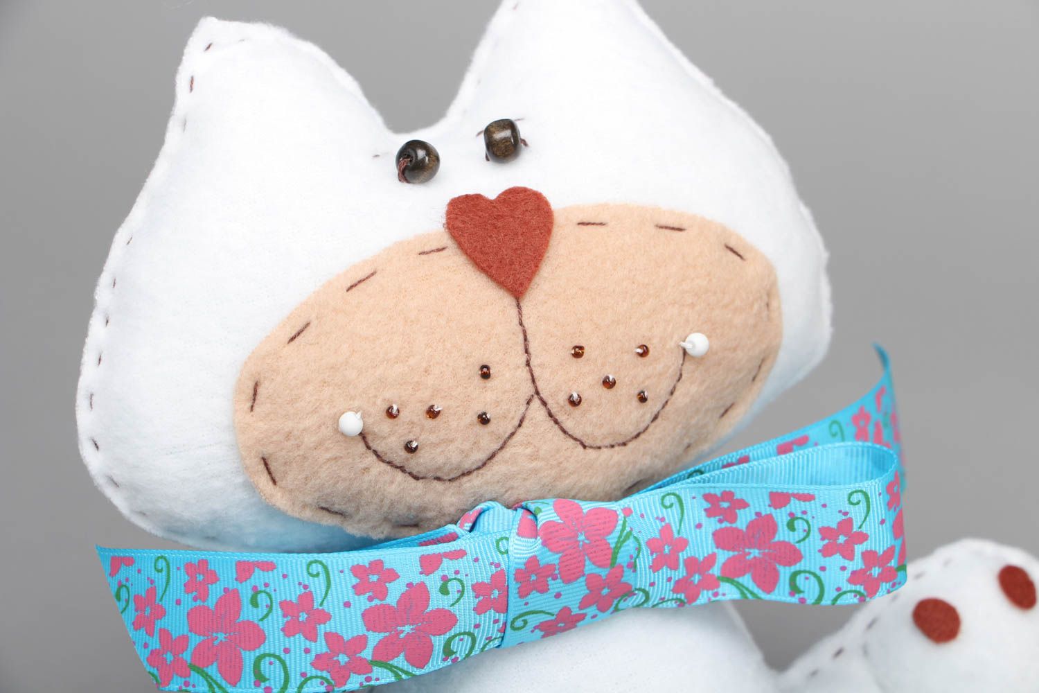 Soft fleece toy Cat with Butterfly photo 2