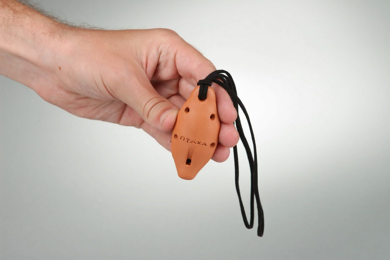Pendant tin whistle with a cord photo 3