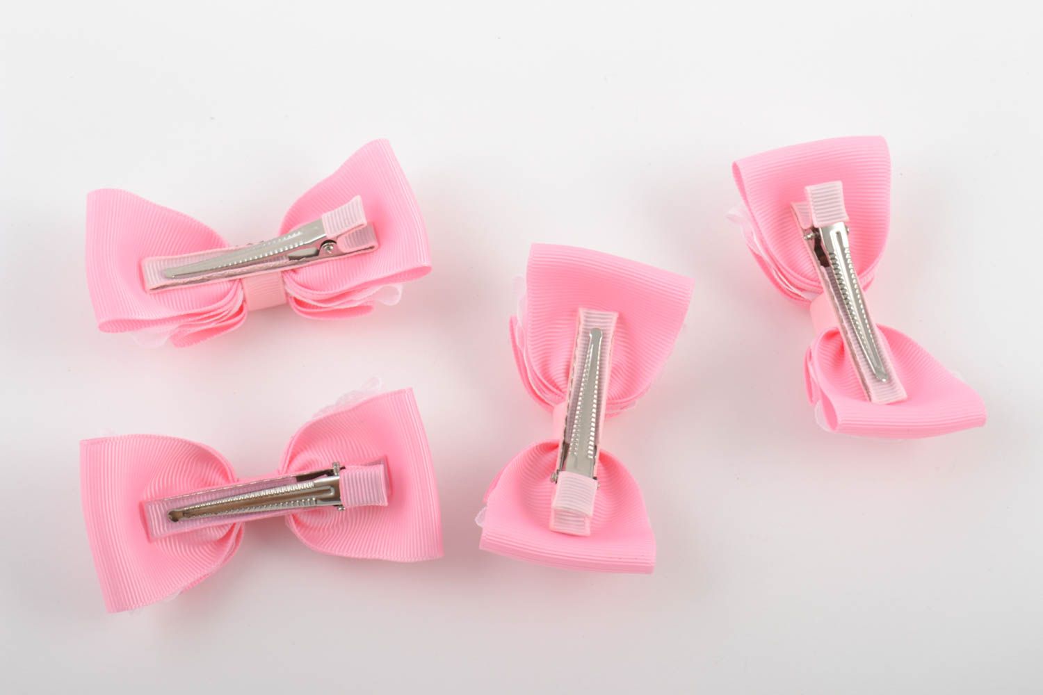 Handmade ribbon barrette stylish hair accessories hair clips for girls photo 2