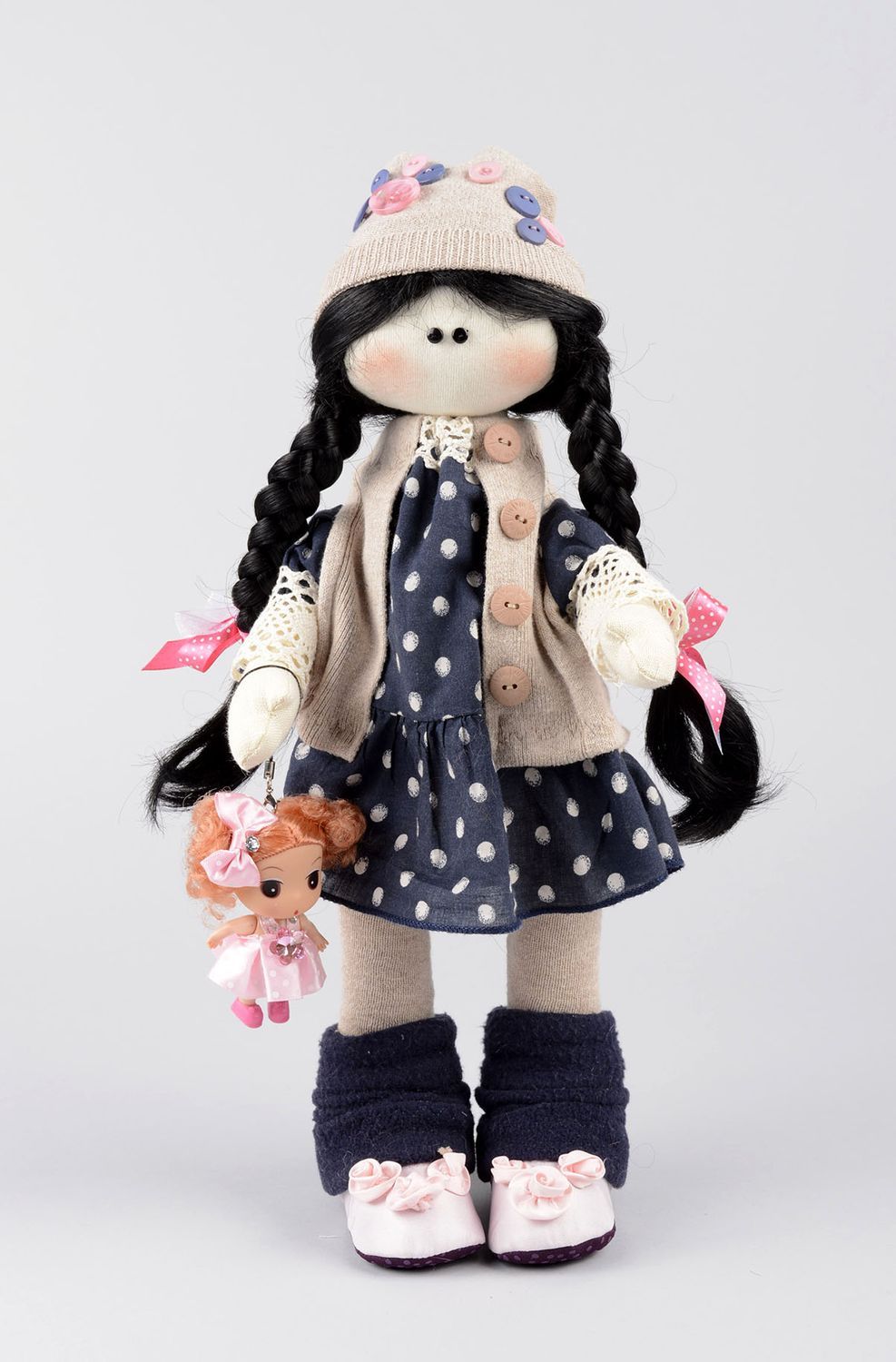 Handmade soft doll girl doll toys for kids nursery decor gifts for children photo 1