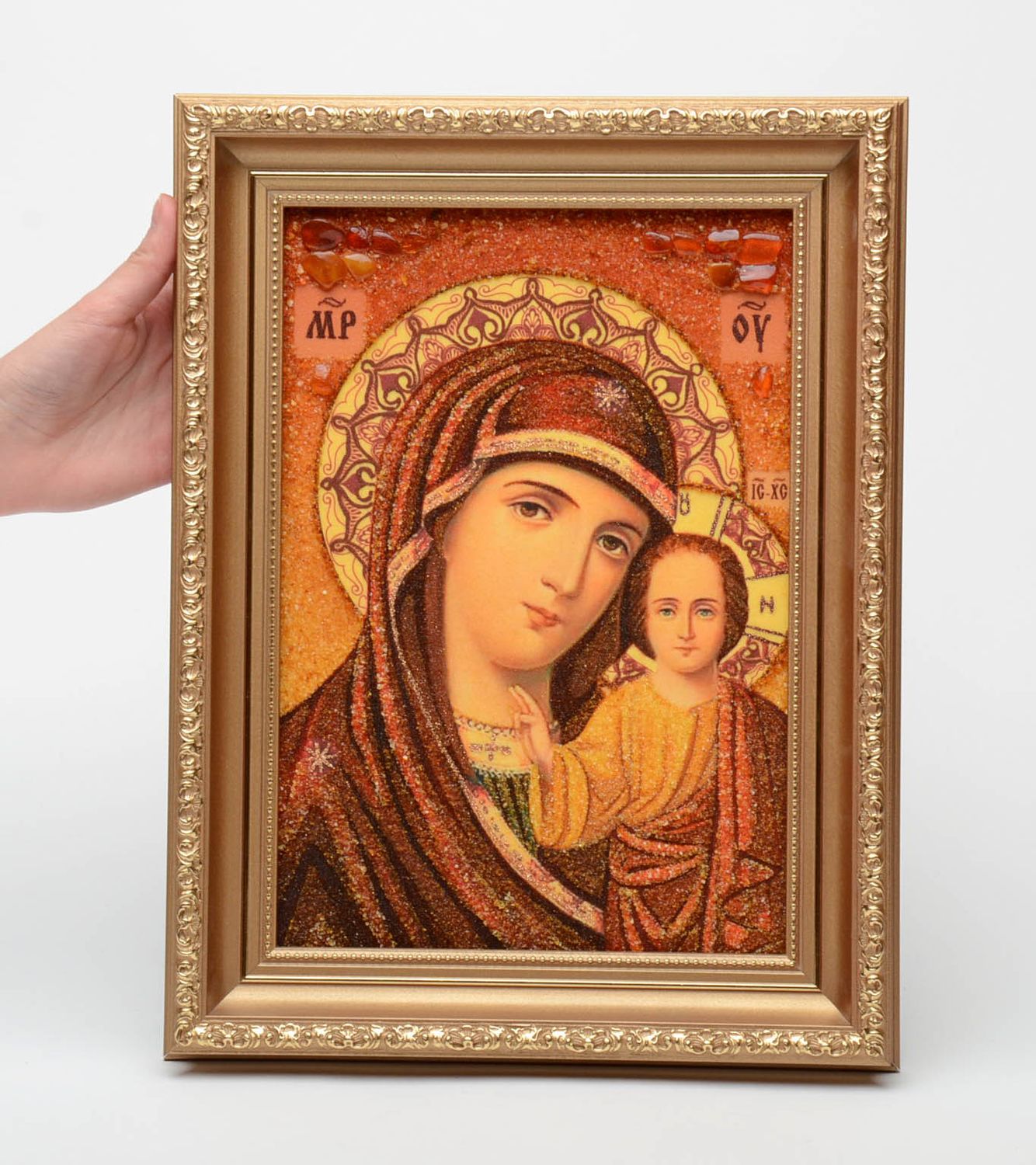 Православная икона Казанской Божьей Матери фото 6