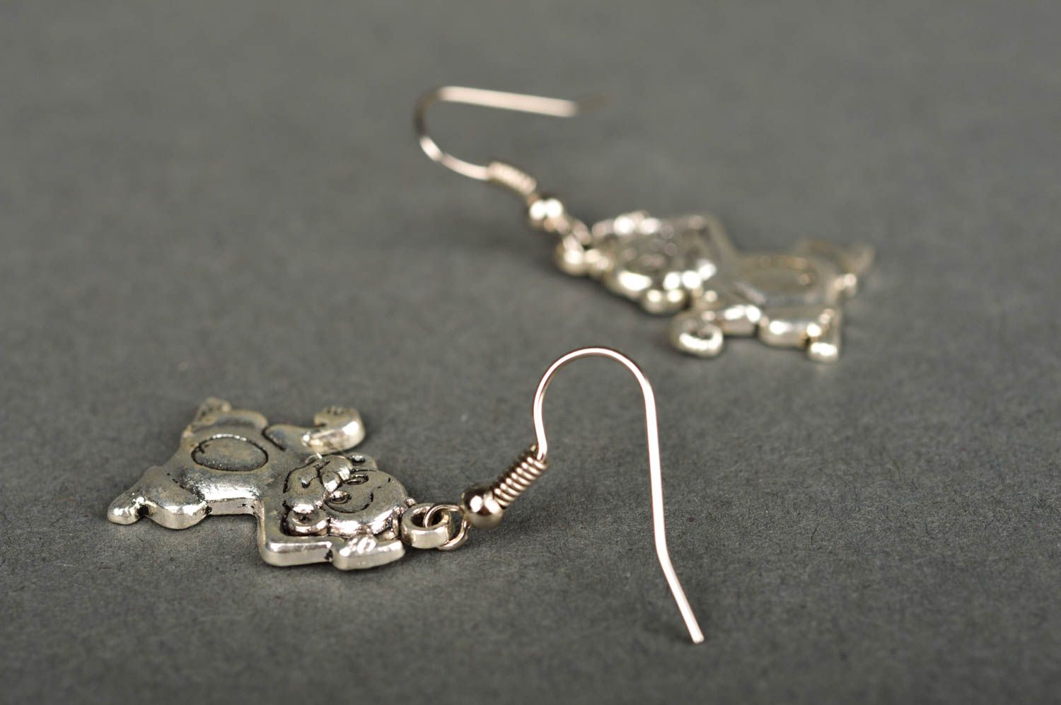 Earrings made of metal long earrings monkey earrings female accessories fashion photo 3