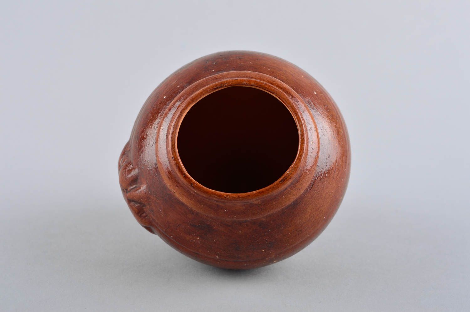 Handmade ceramic wine glass clay tableware interior clay wine glass gift for men photo 3