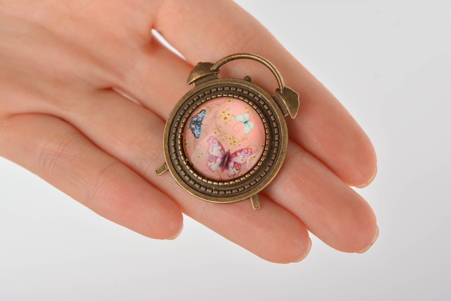 Schmuck Brosche Handmade Geschenk für Frauen Accessoires für Frauen Uhr exklusiv foto 4