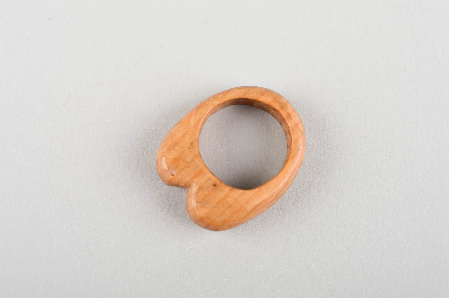 Кольцо ручной работы кольцо для девушек сердечко изделие из дерева очень милое фото 5