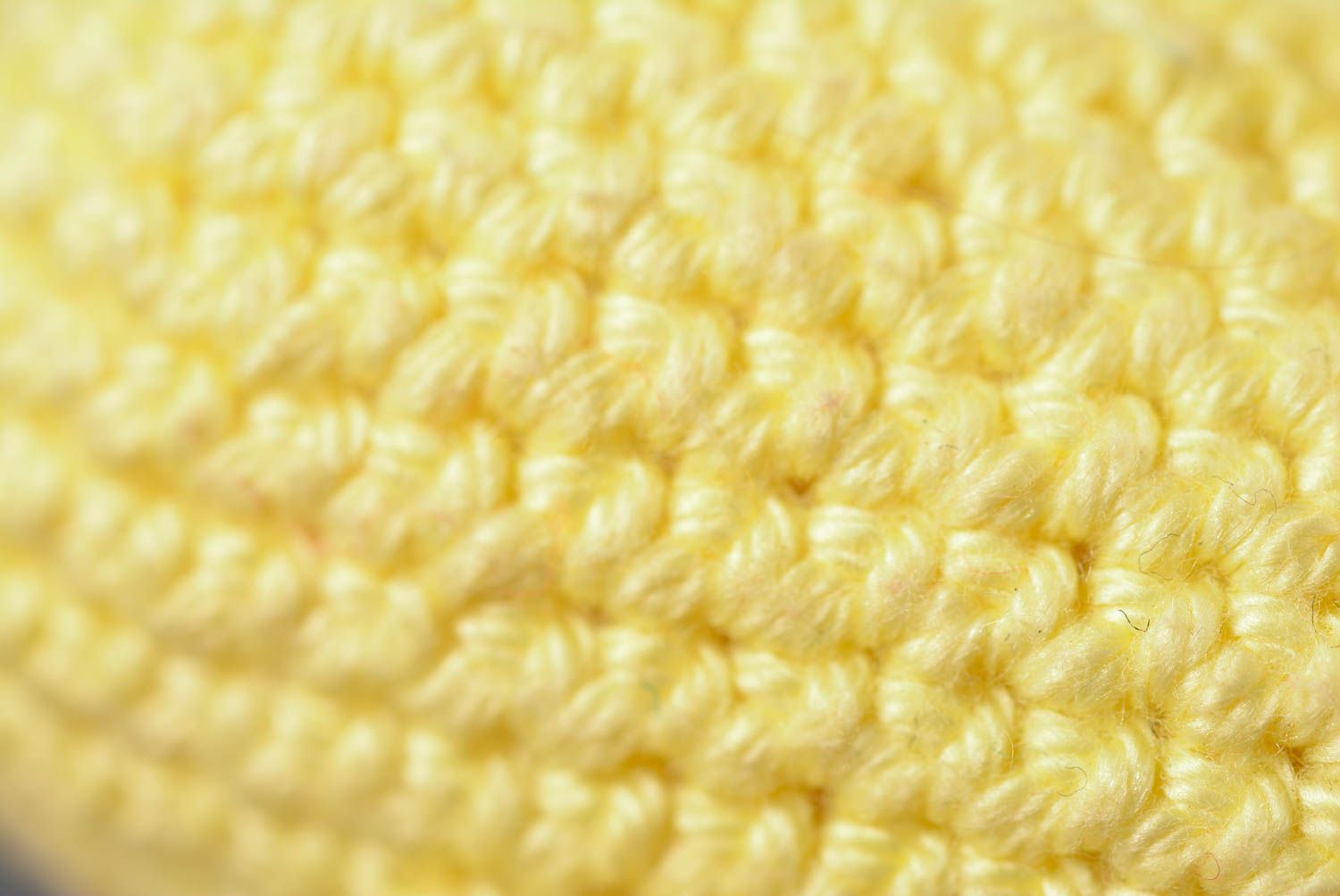 Jouet tricoté au crochet Peluche faite main Cadeau enfant original Lapin jaune photo 5