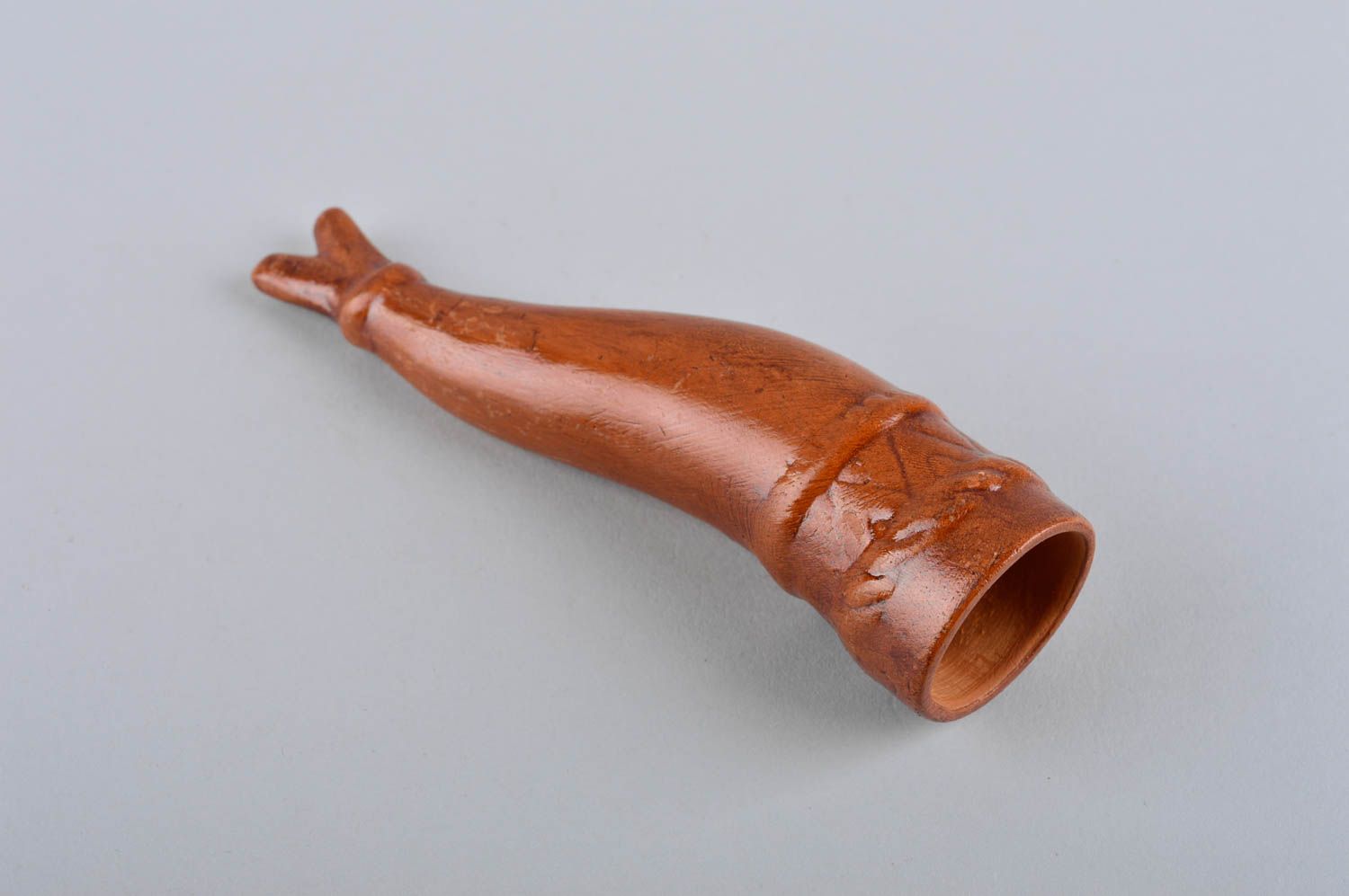 Handmade Trink Horn Keramik Behälter Geschenk für Männer Trink Becher 30 ml  foto 2