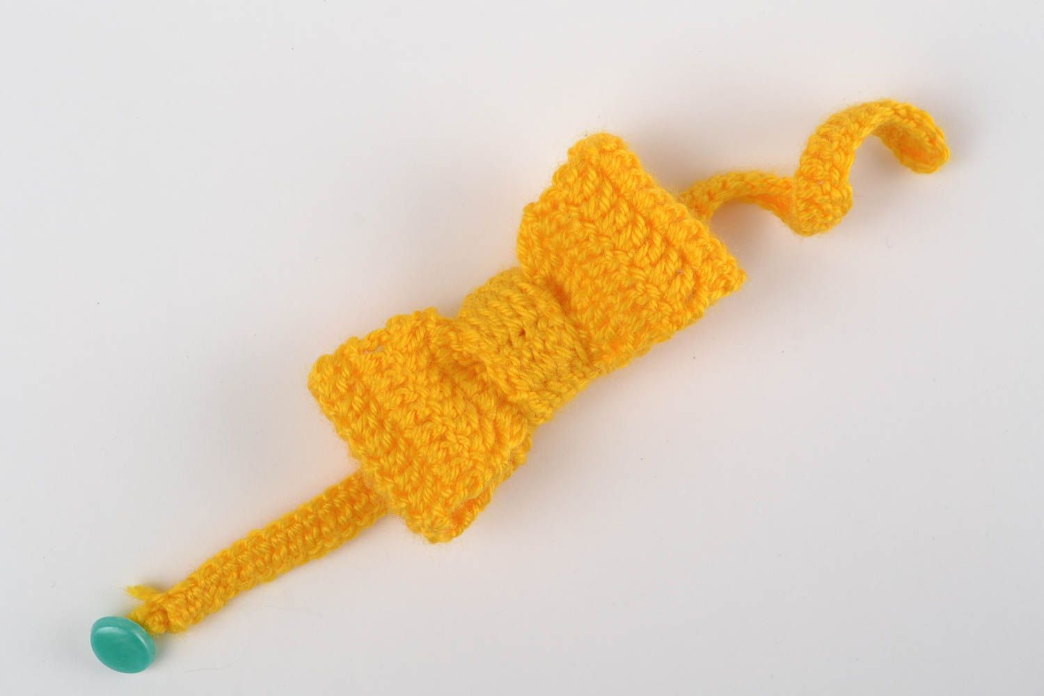 Noeud papillon enfant fait main Vêtement enfant tricoté au crochet fil acrylique photo 1
