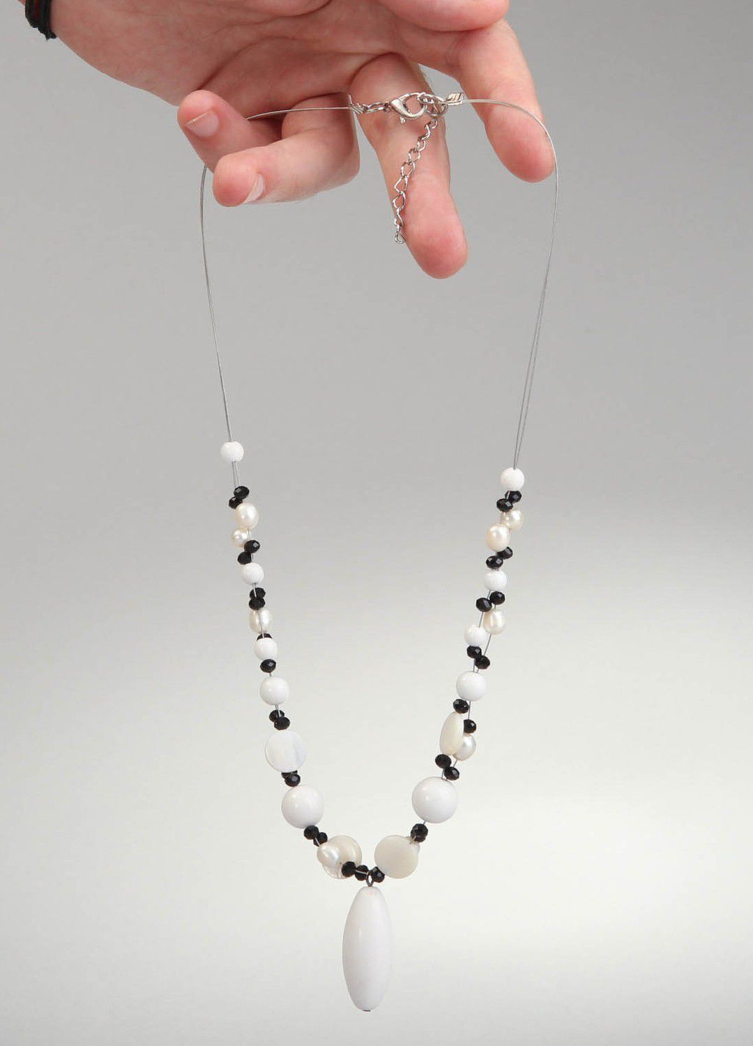 Stylish handmade necklace photo 4