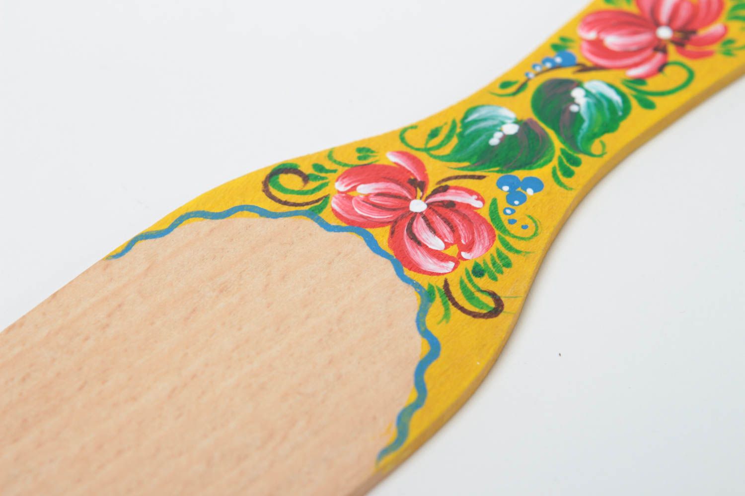 Beautiful homemade painted wooden spatula decorative kitchen utensils gift ideas photo 3