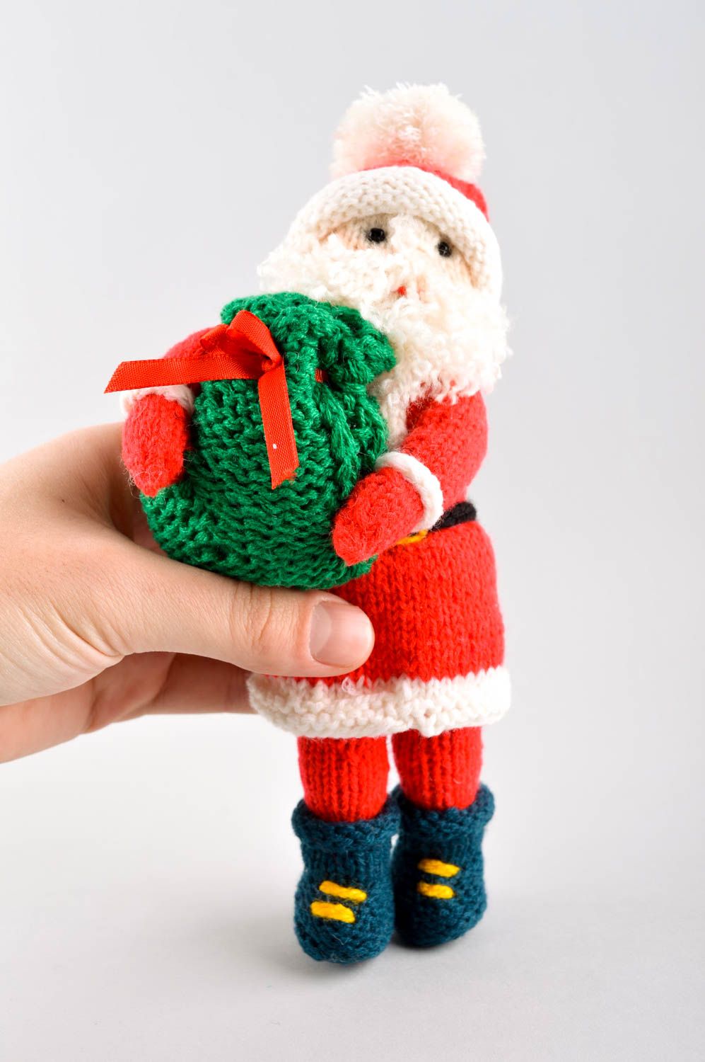 Juguete artesanal con forma de Papá Noel regalo original peluche para niños foto 5