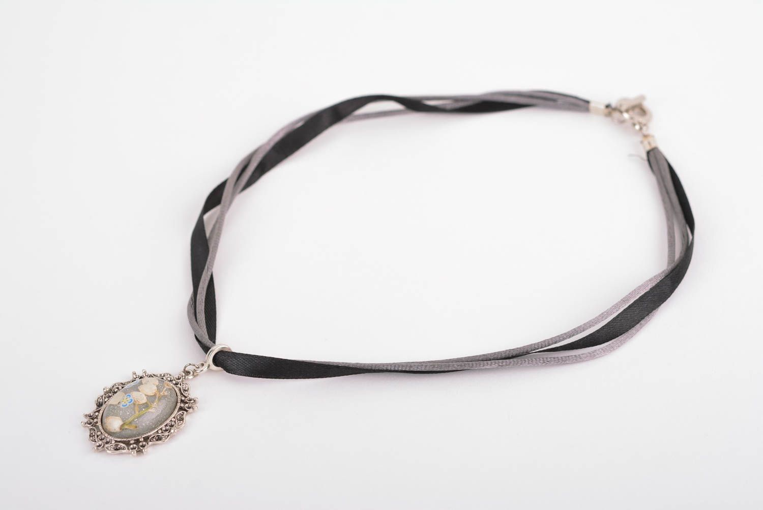 Handmade pendant unusual pendant for girls designer jewelry flower pendant photo 3