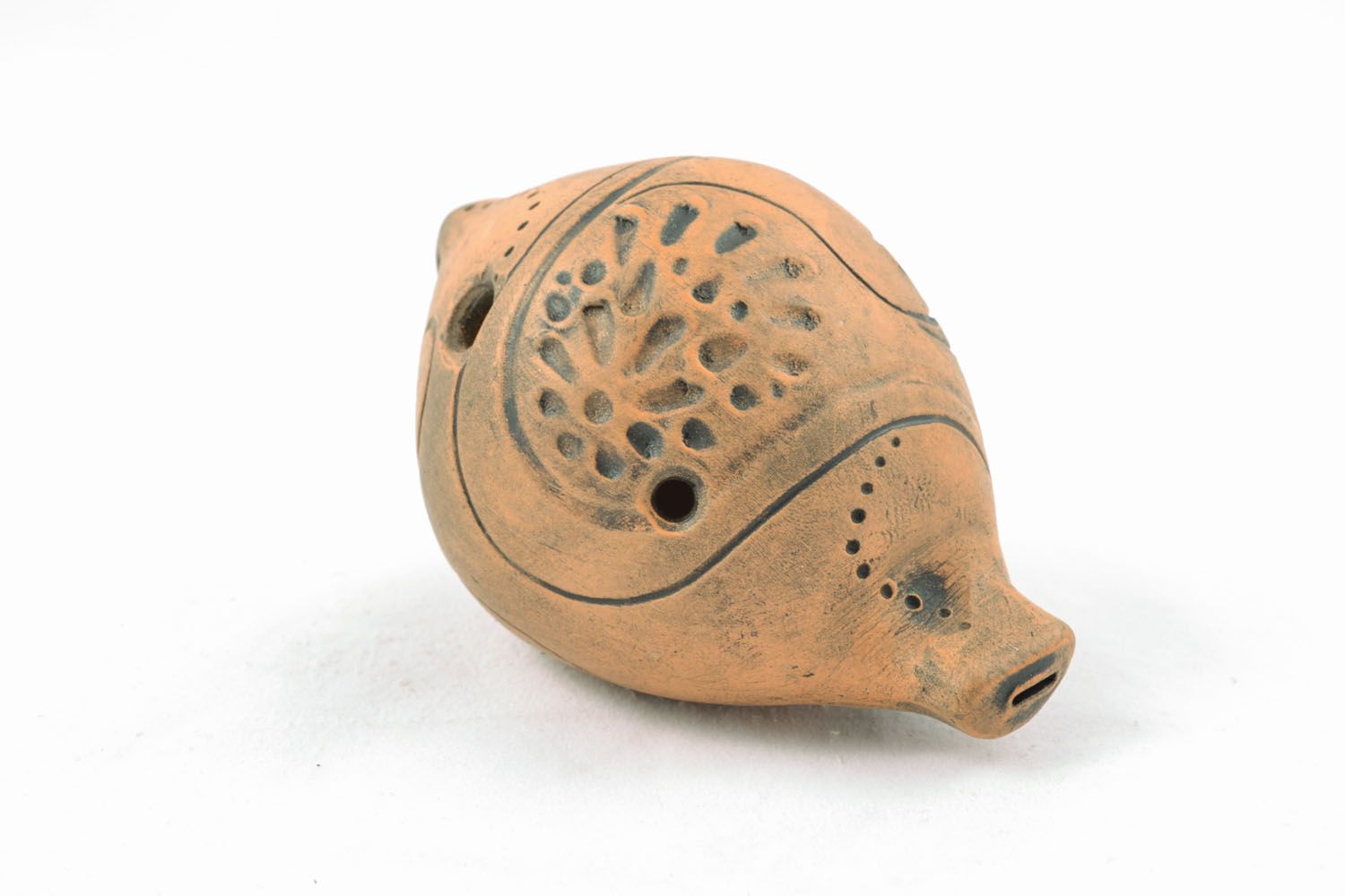 Handmade ceramic penny whistle photo 2