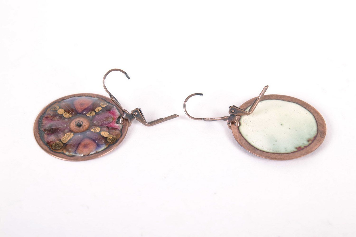 Copper earrings photo 3