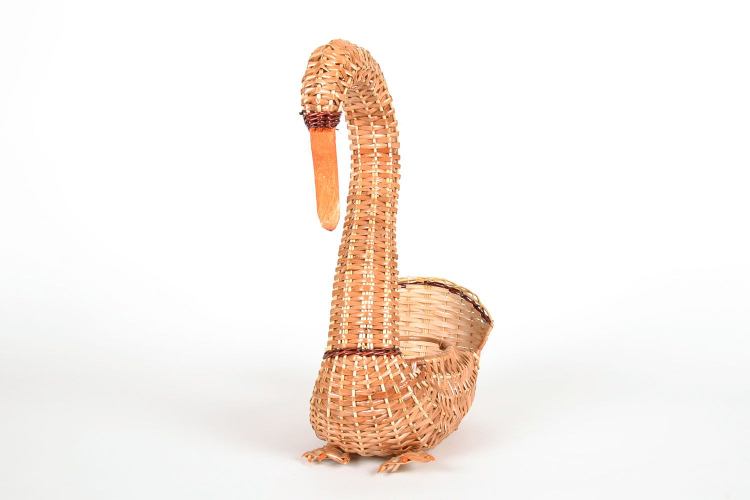 Handmade decorative basket Swan photo 4