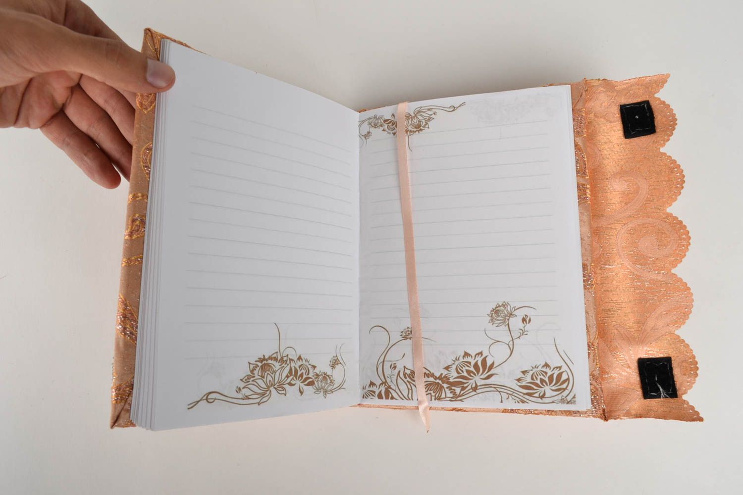 Handmade notepad for girl handmade sketchbook designer notepad unusual gift   photo 5