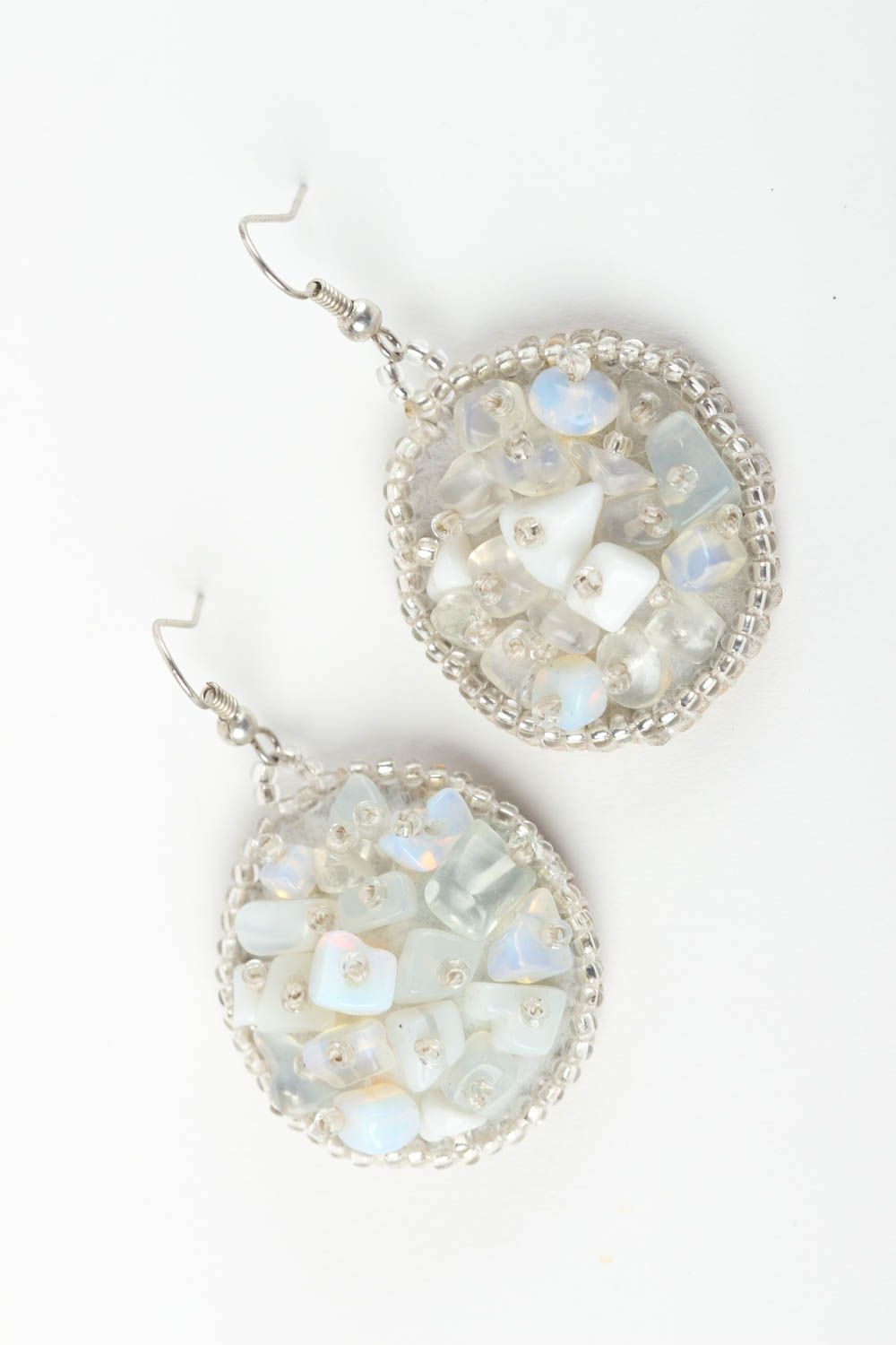 Unusual handmade beaded earrings gemstone earrings cool jewelry designs photo 2