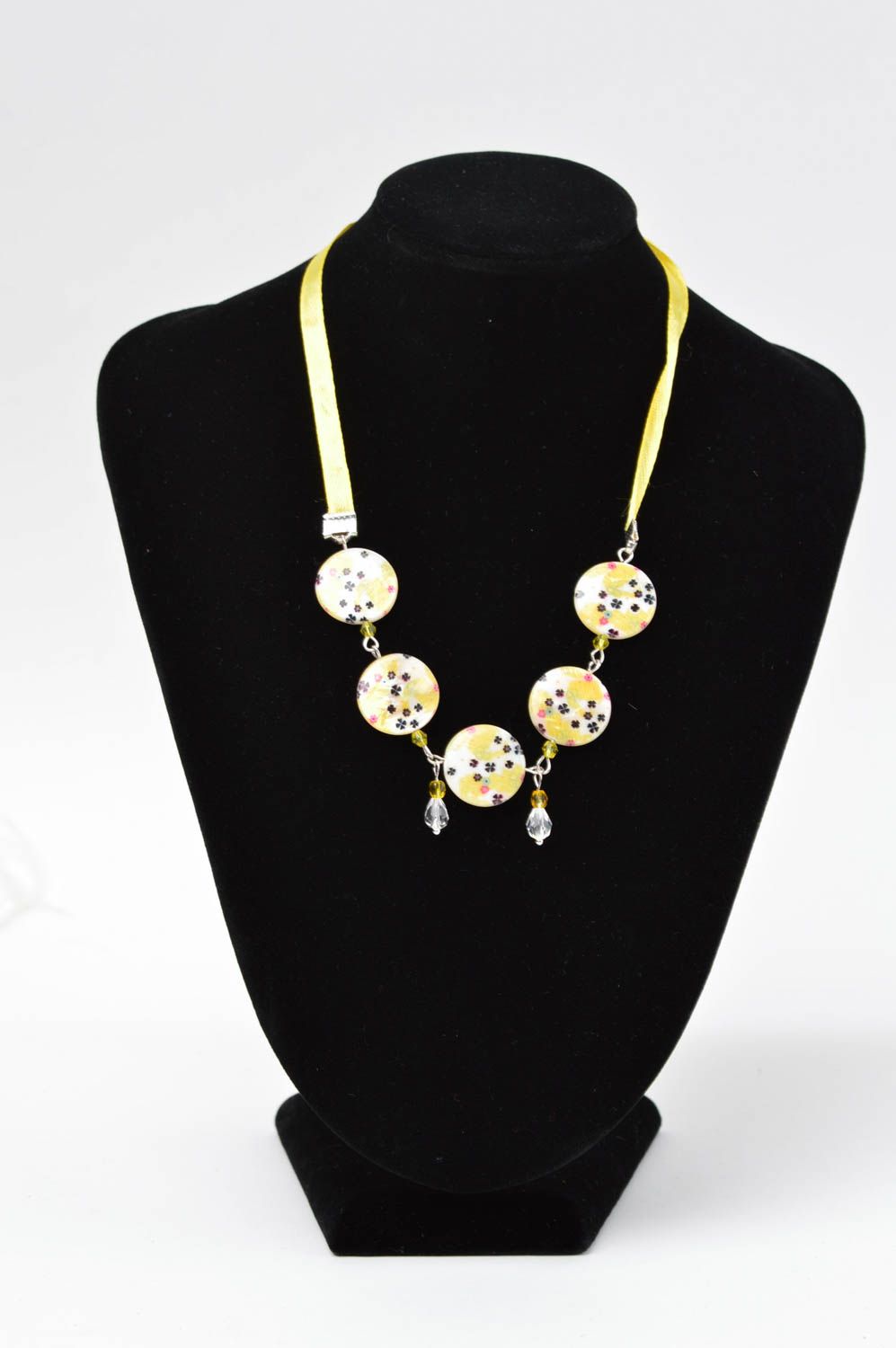 Handmade necklace designer necklace handmade jewelry unusual accessory photo 1