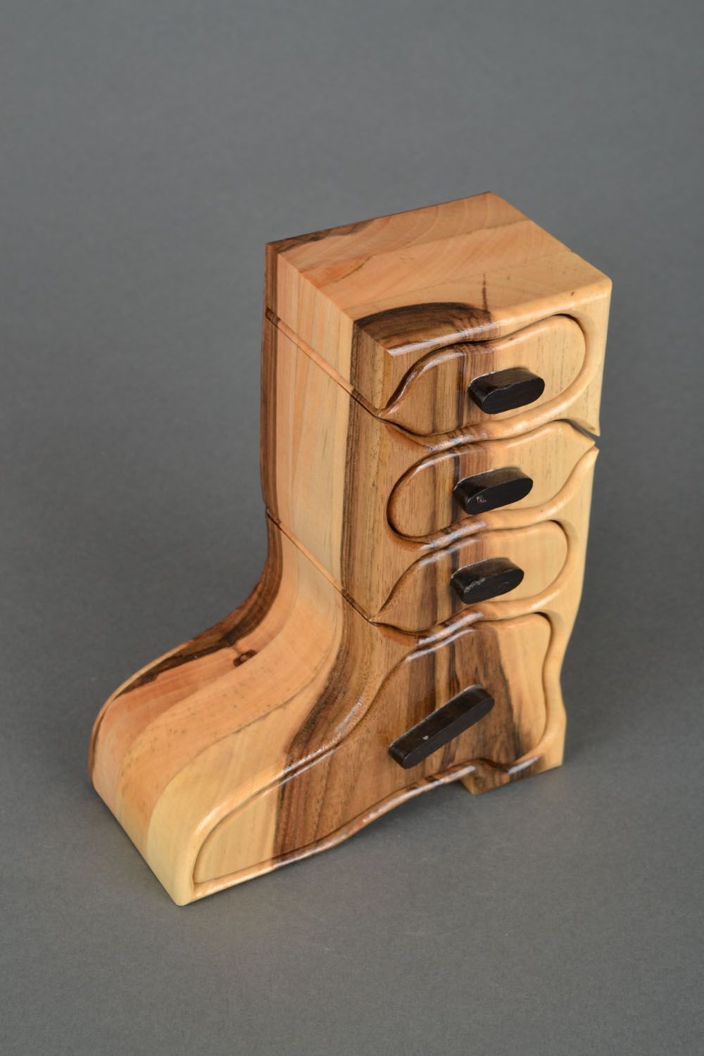 Caja de madera Zapato foto 3