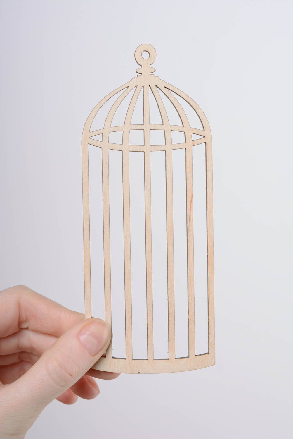 Forme en bois à peindre originale Mini Cage photo 4