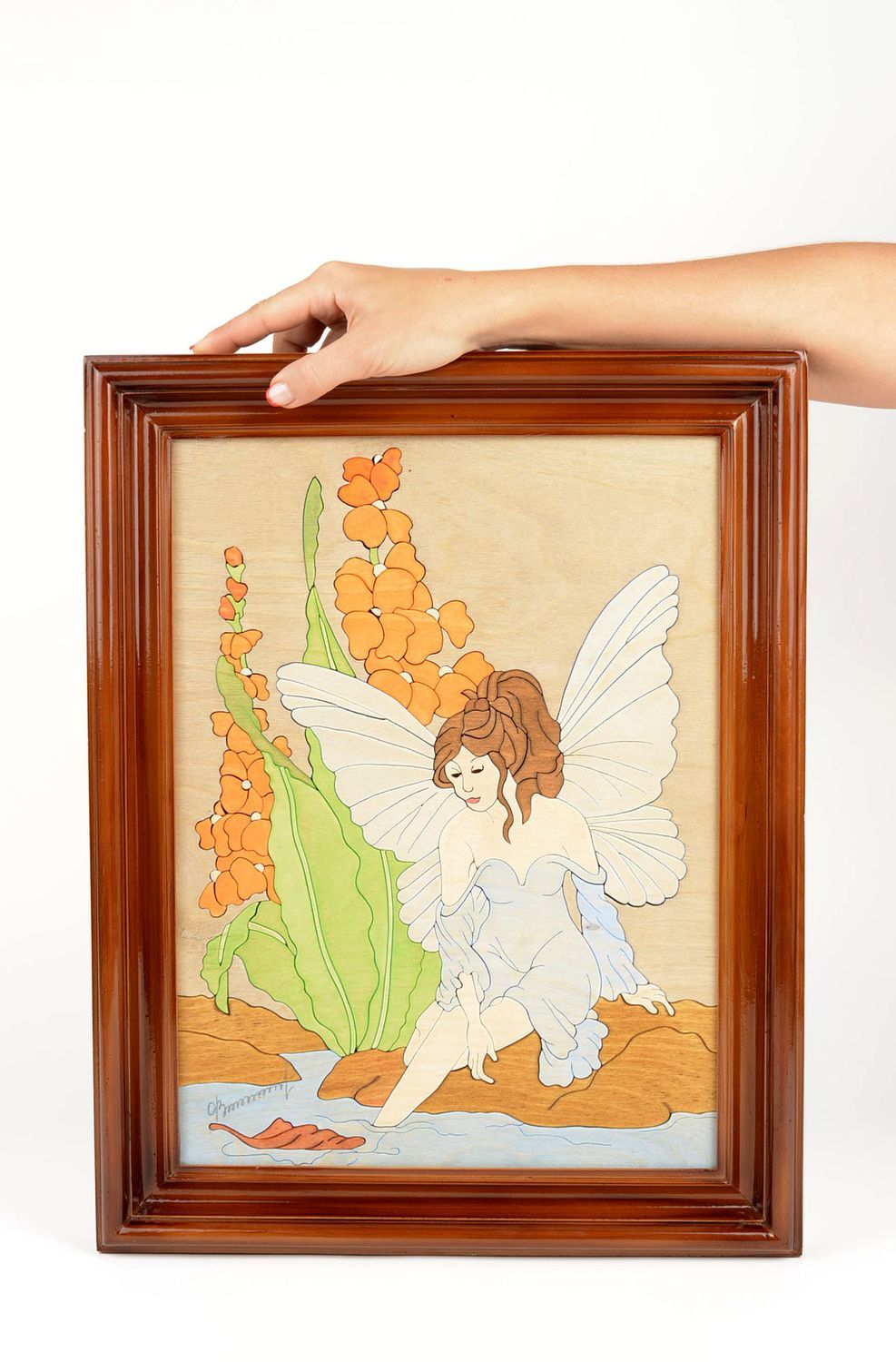 Картина из мозаики ручной работы декор для дома картина в раме оригинальная фото 5