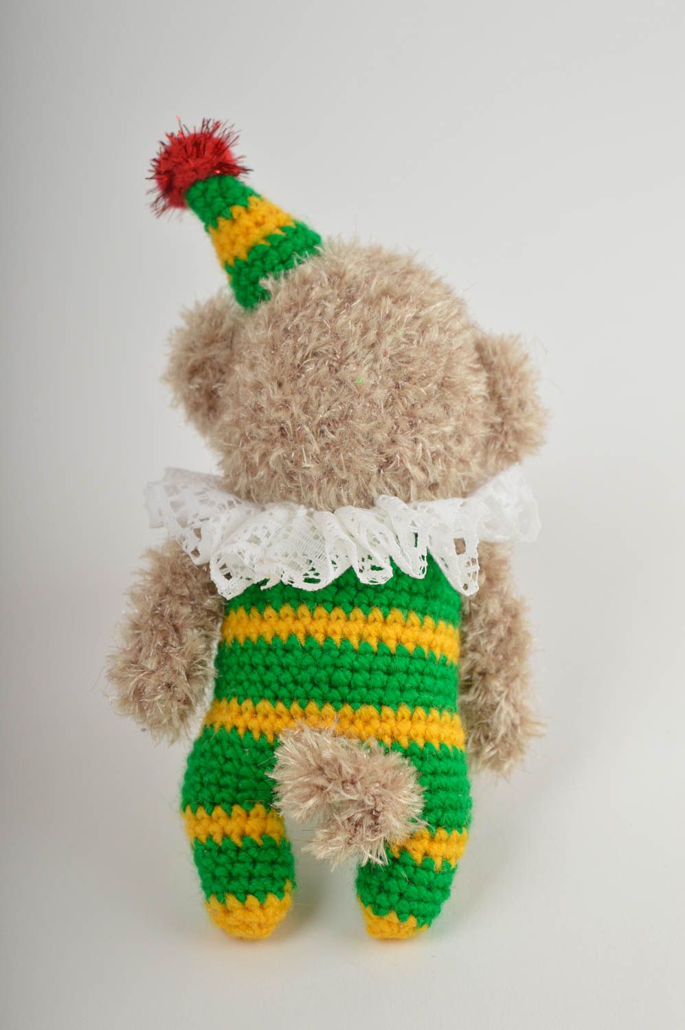 Jouet singe Peluche faite main tricot en fils acryliques Cadeau pour enfant photo 3