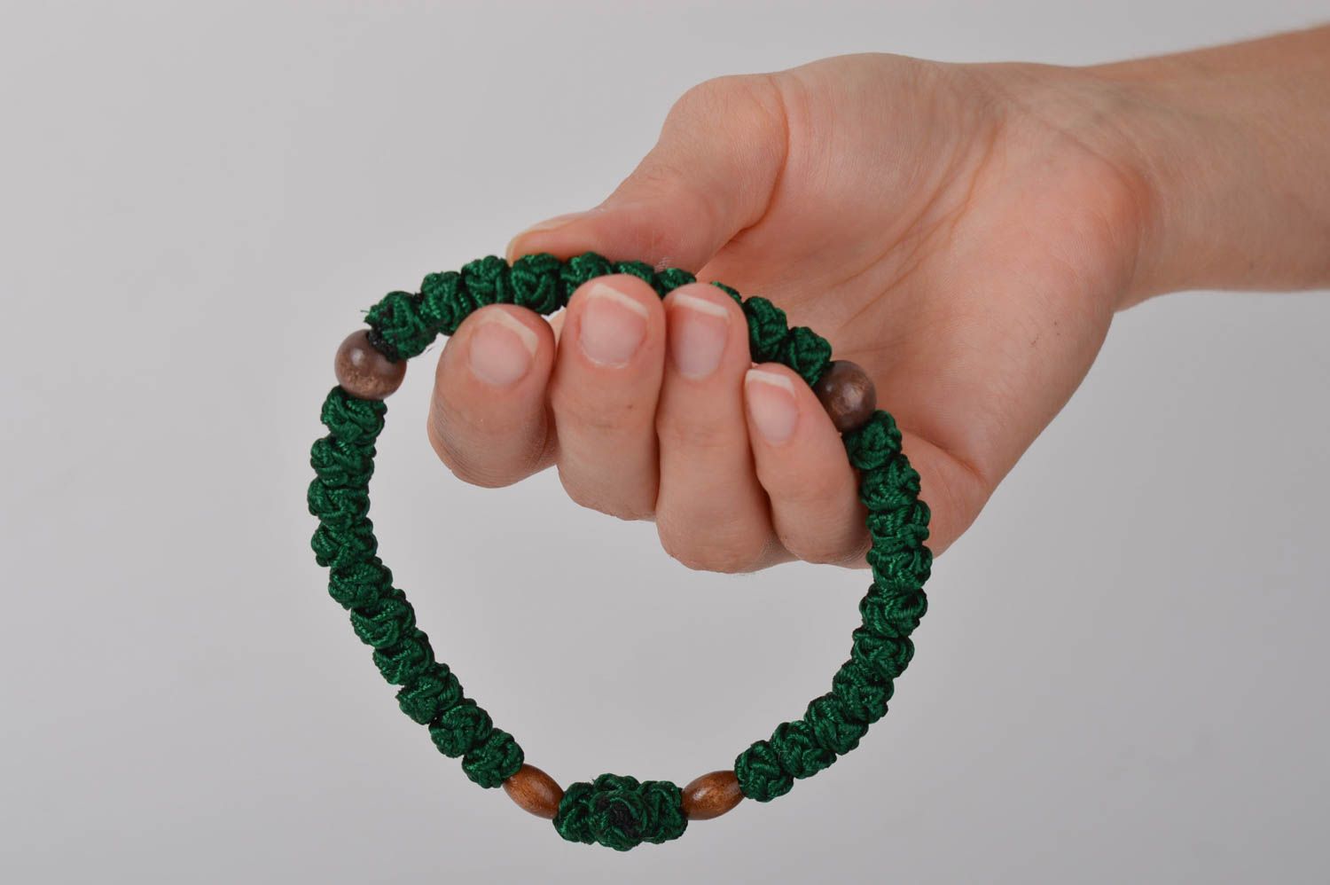Handmade bracelet unusual rosary gift for women designer bracelet with beads photo 1