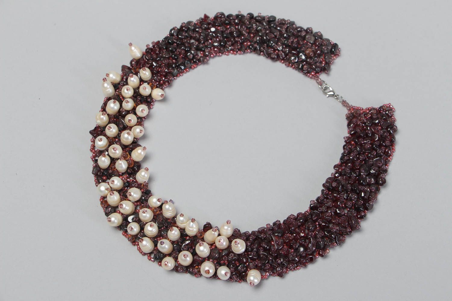 Rocailles Kette handmade Edelstein Halskette Perlen Schmuck originelle Geschenke foto 2