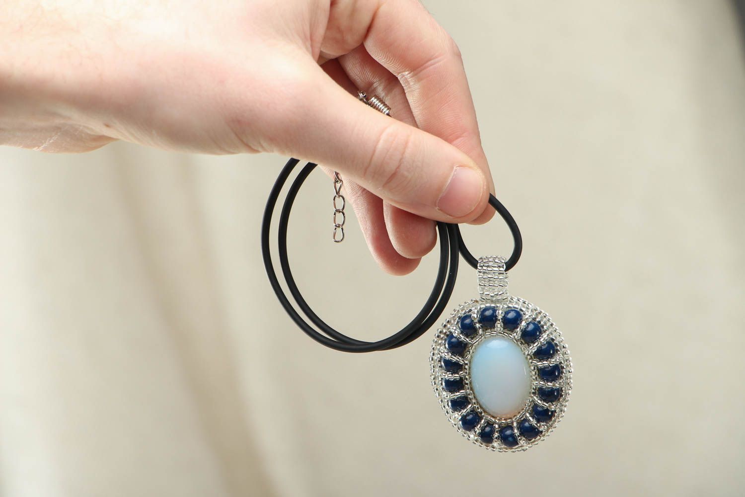 Designer pendant with lazurite photo 4