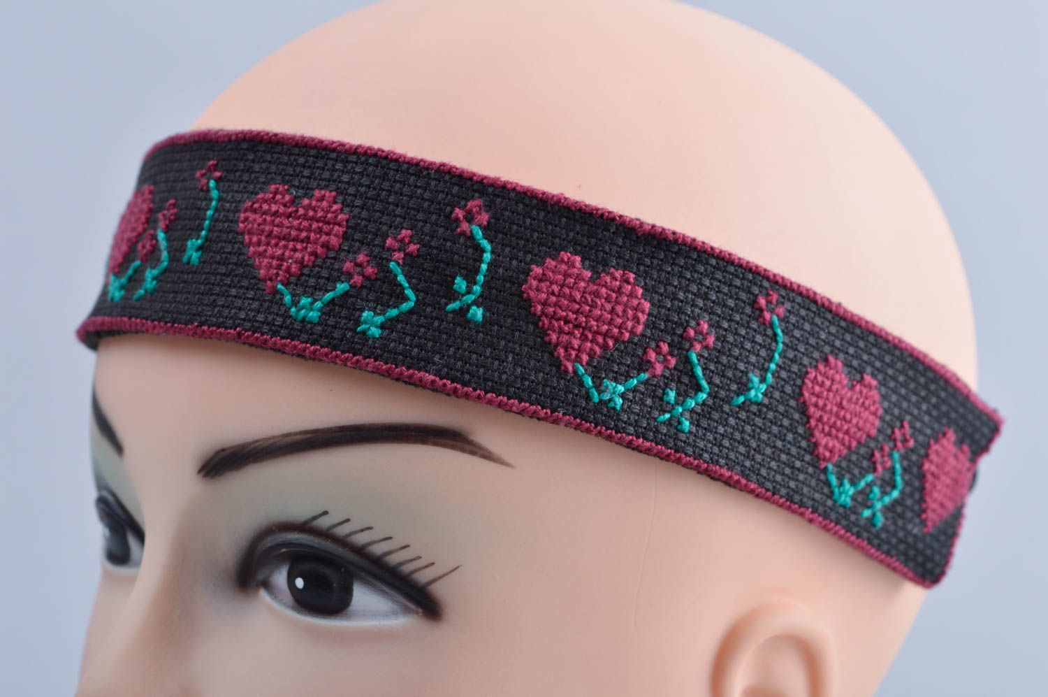 Dünnes Haarband handgefertigt Frauen Geschenk Haar Accessoire stilvoll schön foto 1