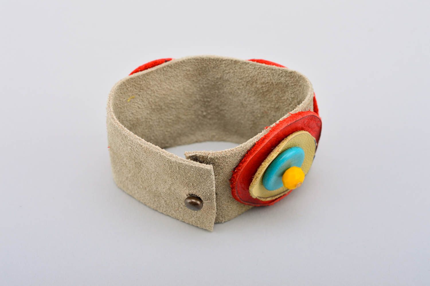 Handmade bracelet designer bracelet leather bracelet unusual jewelry gift ideas photo 5