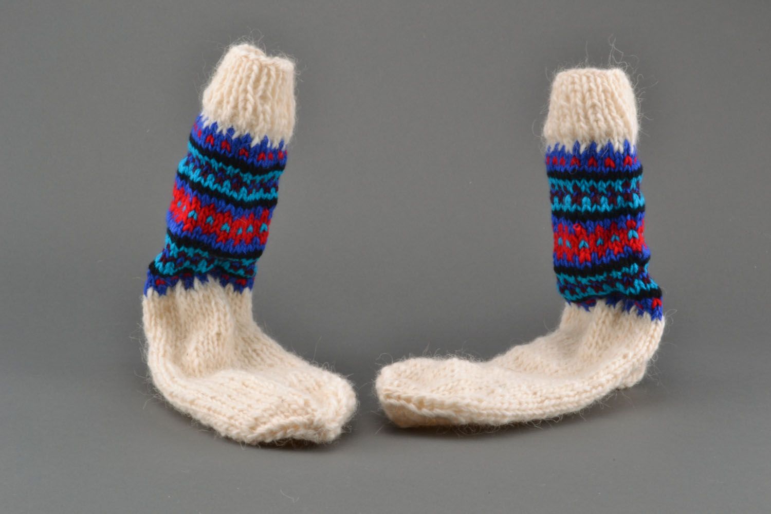 Woolen handmade socks photo 4