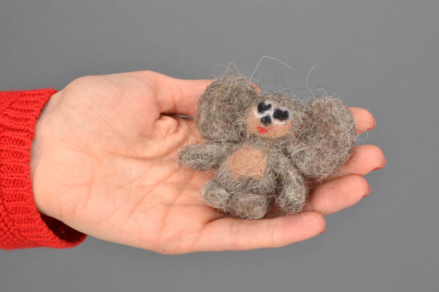 Felted wool toy fairy tale character photo 1