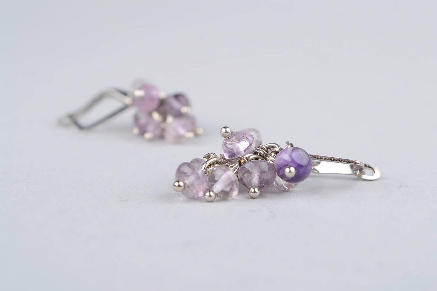 Aquamarine earrings Grapes photo 5