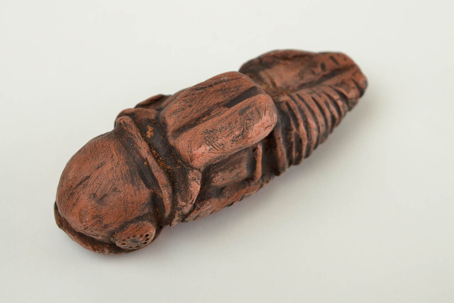 Pipa de barro hecha a mano accesorio para fumador regalo para hombres Escafandra foto 4