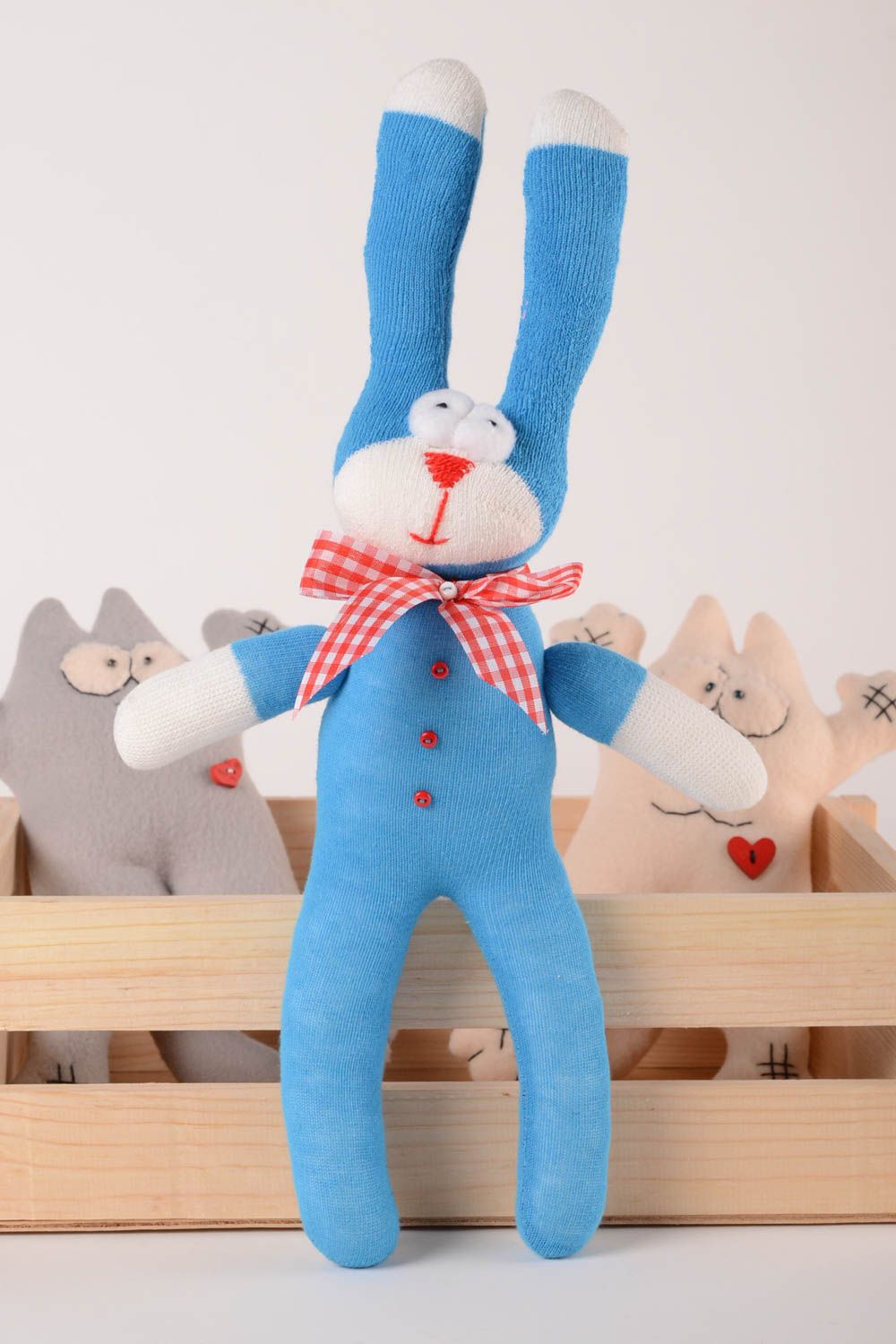 Peluche décorative fait main Déco maison lapin design Cadeau pour enfant  photo 1
