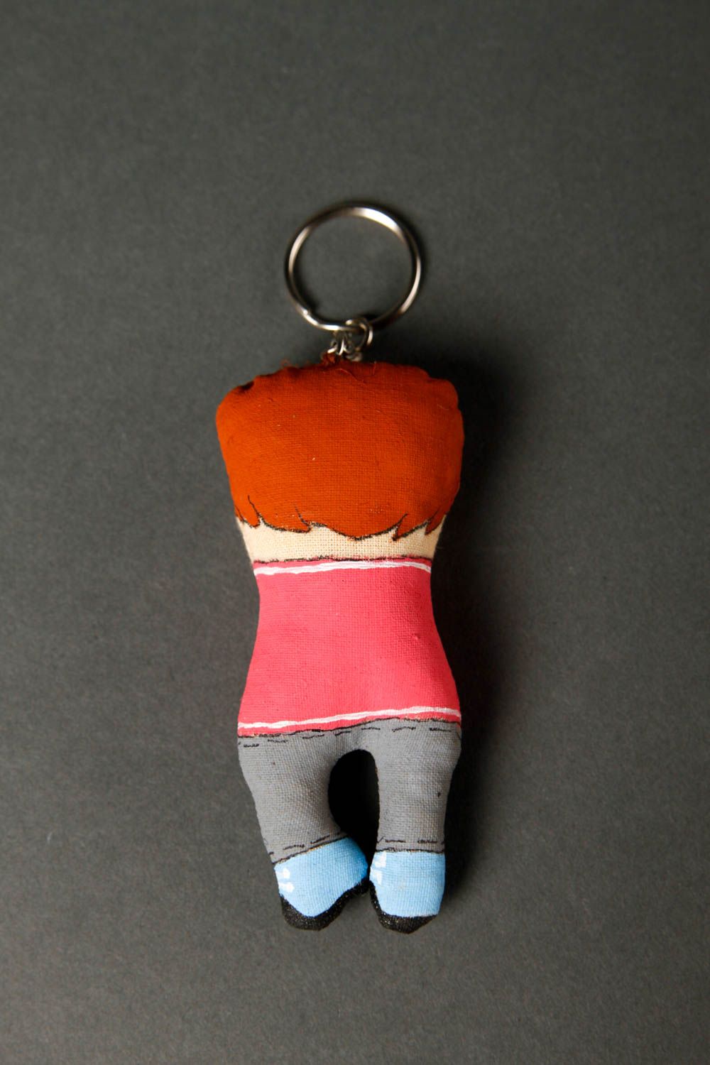 Handmade keychain unusual keychain gift ideas textile accessory for car photo 4