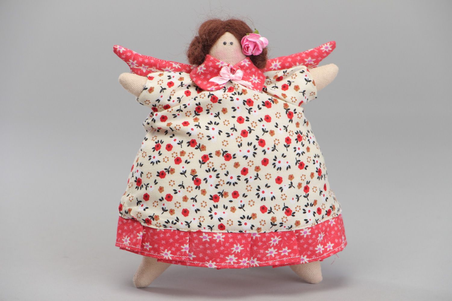 Handmade designer fabric doll Angel of Cakes photo 1