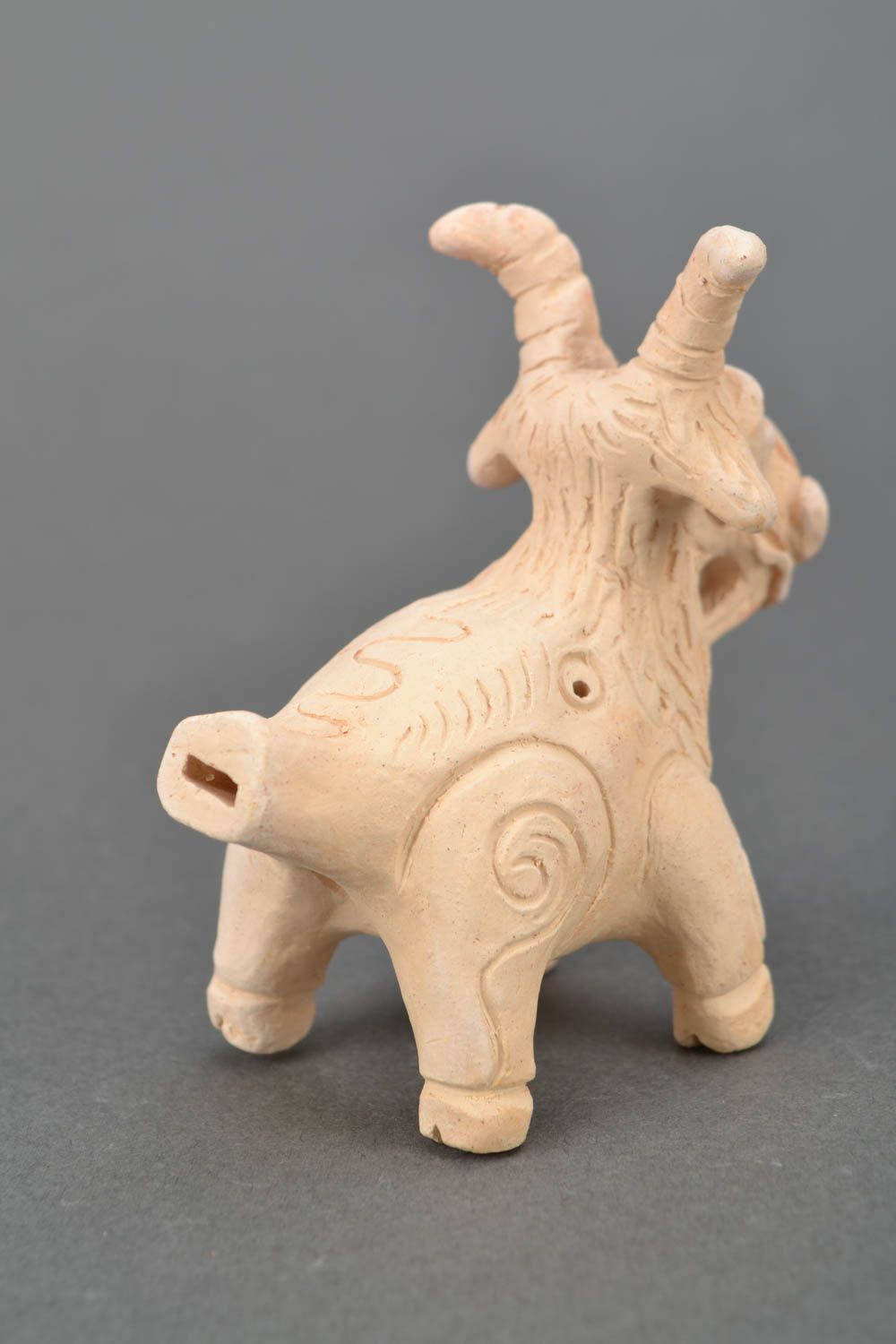 Ceramic whistle Goat photo 4